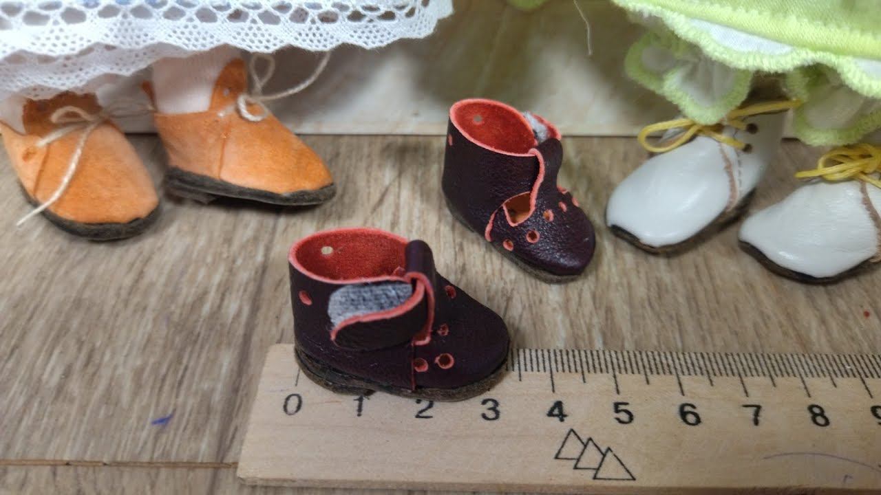 Делаем выкройку и шьём обувь для куклы смотреть онлайн