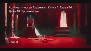 АудиоКнига. Архимагическая Академия. Книга 1. Глава 44. День 18. Тронный зал.