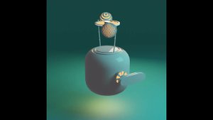 Robot. 3D animation. Робот. 3D-анимация