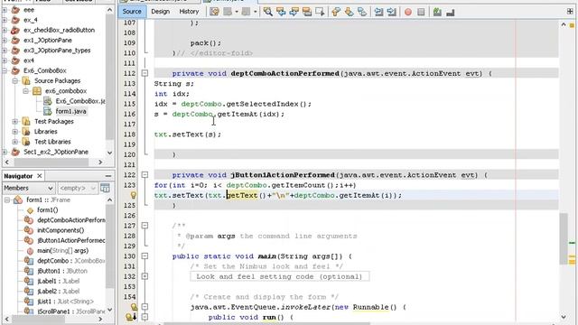 Java Combo Box Control Get all data in the ComboBox Part2 والعمليات اضافة حذف تعديل 2 jCombox جافا смотреть онлайн