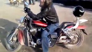 Дрифт на honda shadow 400