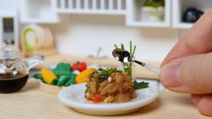 Мини Жареный Рис с Овощами | Вкусная Миниатюрная Еда | Мини Кухня