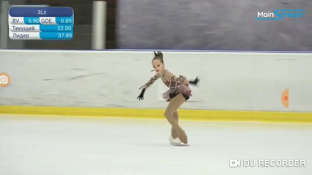 Дарья САРЫМСАКОВА  ダリヤ・サリムサコワ FP Юношеские соревнования Мои любимые коньки смотреть онлайн