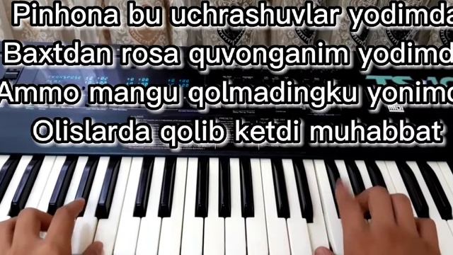 Yulduz Usmonova Muhabbat piano tekst