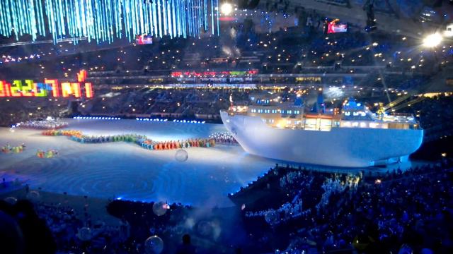 Огромный корабль на стадионе «Фишт». Сочи 2014. Олимпиада. смотреть онлайн