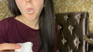 MUKBANG ASMR eating белый зефир Белогорье  #белый#бархатный#мел#белогорье