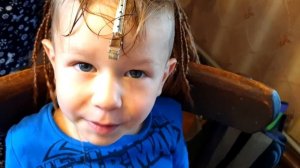 ?Самый МАЛЕНЬКИЙ Мальчик с КОСИЧКАМИ❤️ / Заплетаем Симона?