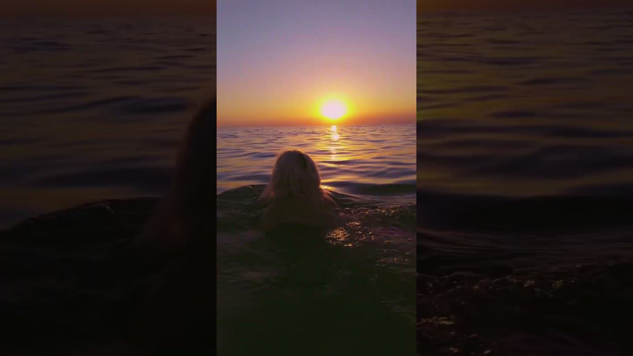 На закате в море #shorts #закат #закаты #море #черноеморе