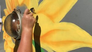 Роспись фасада здания