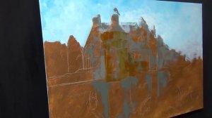 Как написать картину ЗАМОК У ПРУДА  маслом от А до Я ЧАСТЬ   1 ПОДМАЛЕВОК