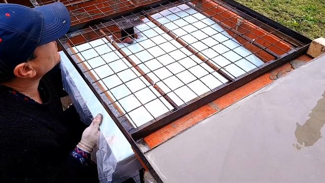 Комплекс Тандыр, Мангал, Печь для казана / Столешница своими руками из бетона [Мангальная зона ч 6]