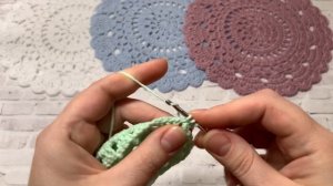 ?Очаровательная салфетка с сердечками крючком | Мастер-класс | TANIA KOTIK