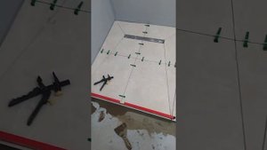 поддон в строительном исполнении в ровень с полом.