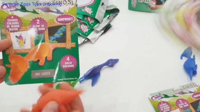 Распаковка сюрпризов в Пакетиках с игрушкой Стреляющие динозавры Distribox с магазина Wildberries