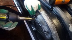 Пайка саней-волокуш из ПНД.