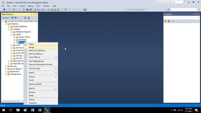 Quick Tutorial - Editing Tables and Data in SQL Server 2016 смотреть онлайн