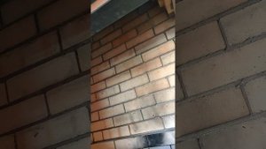 Печной комплекс барбекю с широкой топкой из узкого полуторного кирпича.