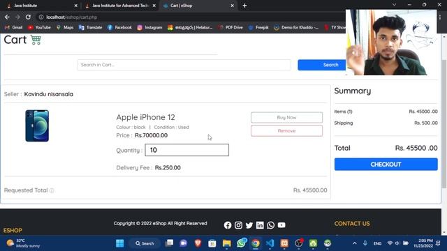 Web Project Task 27 | Cart page Design | 1st Year | Semester 01 | Java Institute смотреть онлайн