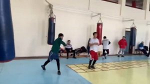 Сборная Узбекистана по боксу Круговая тренировка в Янгабаде  ???