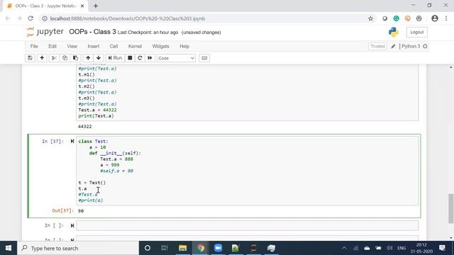 Python OOPS Concepts | Python OOP Tutorial | Python Classes and Objects | - Variables in Details