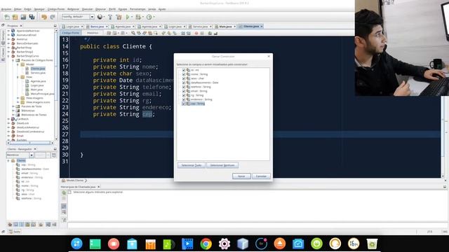 Projeto em Java - Barbearia - Aula 02 - Construindo Modelos (Servico, Cliente e Usuario) no Netbean смотреть онлайн