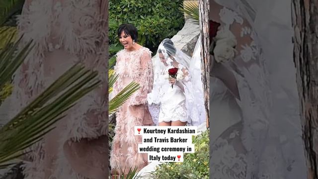 Kourtney Kardashian and Travis Barker  wedding ceremony in Italy today