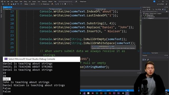18: String Class Methods in C# | String Methods | C# Tutorial For Beginners | C Sharp Tutorial