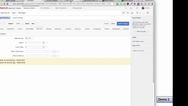 Into to Oracle APEX - Lesson 5 - Regions смотреть онлайн