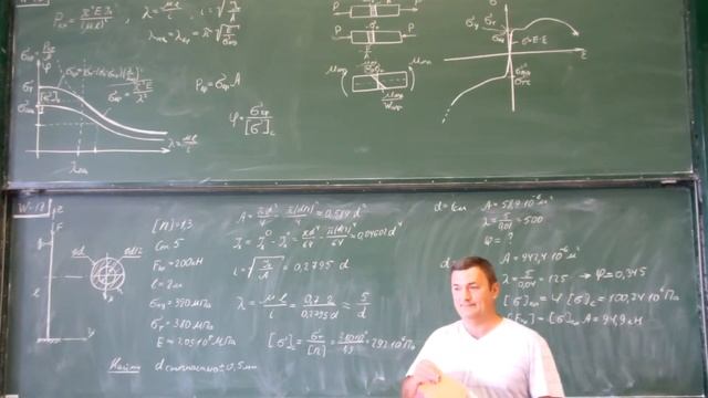 Сопротивление материалов. W-17 (устойчивость, коэффициент понижения допускаемых напряжений)