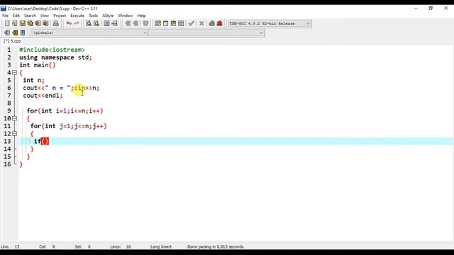 C++ pattern code. Pattern Programs Tutorial: Part 15 - Character patterns смотреть онлайн