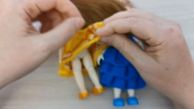 Новые платья спицами для шарнирных кукол 16 см баболи