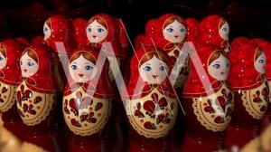 Футаж Матрешки Хоровод LOOP