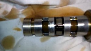 Работа электромагнитного клапана фазорегулятора Меган