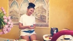 Анна Седокова со своим сыном Гектором