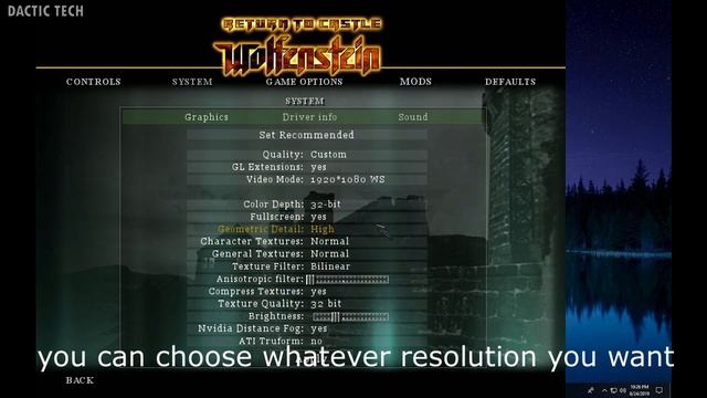 Return to Castle Wolfenstein Resolution fix | 1920*1080p resolution (HD resolution) patch смотреть онлайн