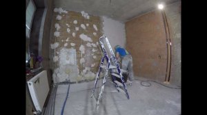 Штукатурка  больших слоев.