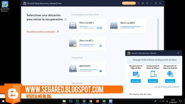 Cómo RECUPERAR archivos BORRADOS de tu PC/USB? | EaseUS Data Recovery Wizard en Español? смотреть онлайн