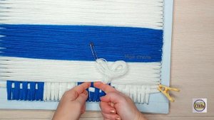 Коврик за копейки из остатков пряжи своими руками