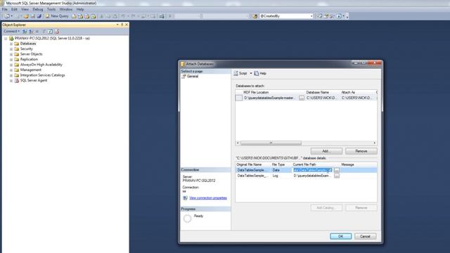 How to import(Restore) an mdf file into SQL Server смотреть онлайн
