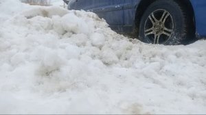 Как выехать одному из сугроба когда застрял на ЗАЗ Шанс 1.3 | в сугробе заз Chance | Заз sans сеанс