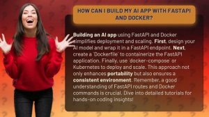 How Can I Build My AI App with FastAPI and Docker?