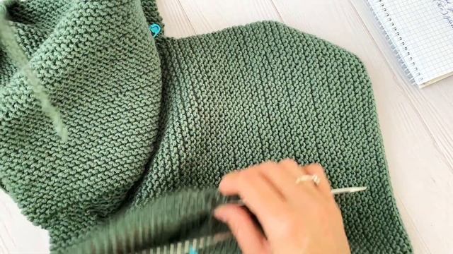 ЧАСТЬ 2 Кардиган с косами 12-18 мес./кофта/толстовка/ джемпер/ плечевое изделие спицами/ мк