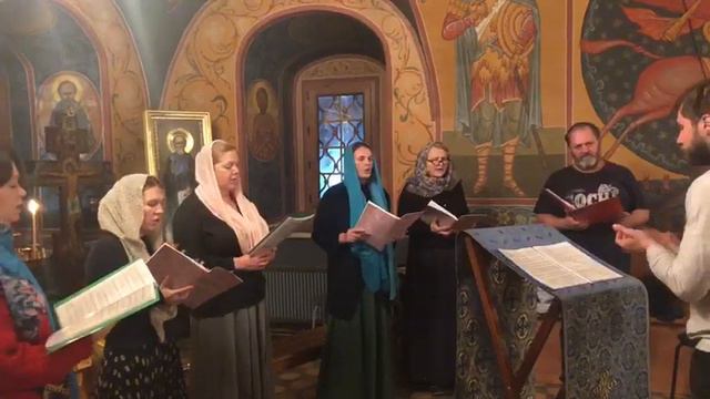 Репетиция хора в Димитровском подворье смотреть онлайн