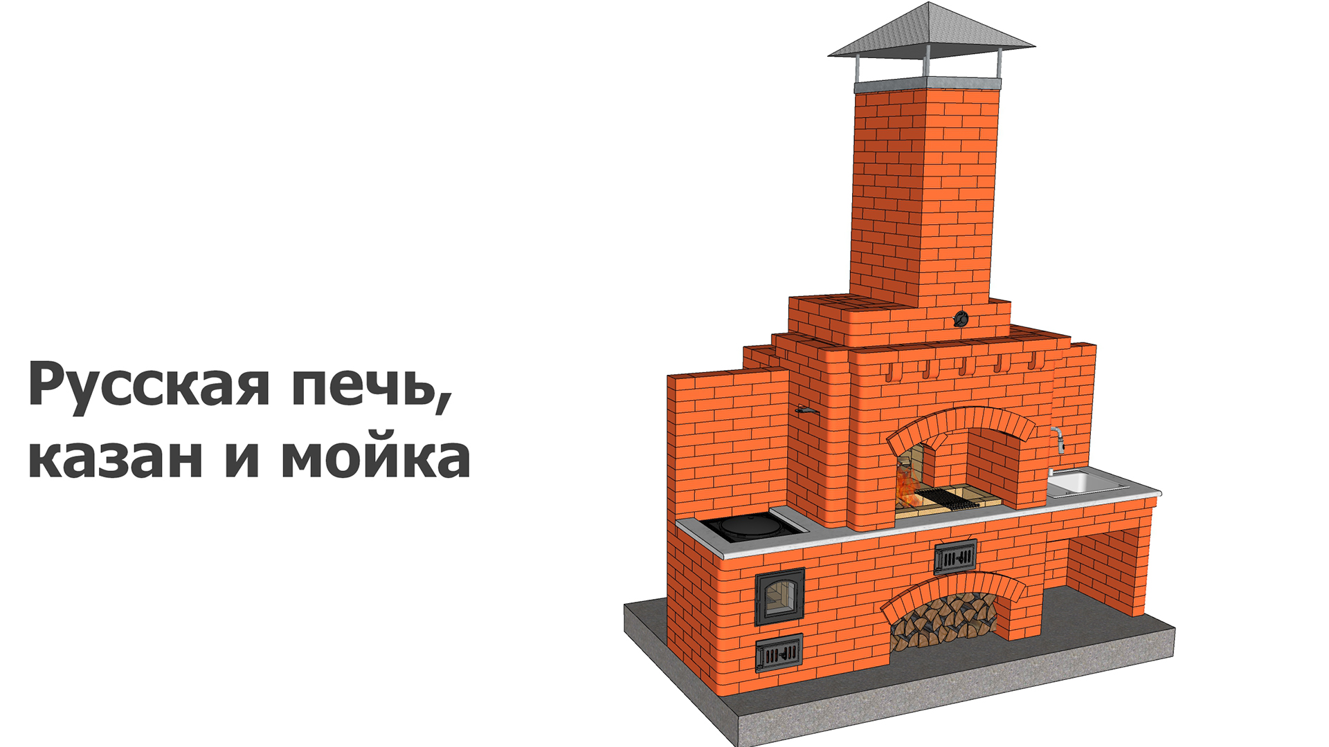 Русская печь, казан и мойка смотреть онлайн