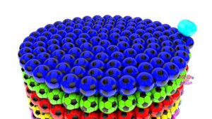 Learn Colors For Babies With Lot Of Colors 3D Magic Soccer Balls Spiral For Kids | Learning Videos