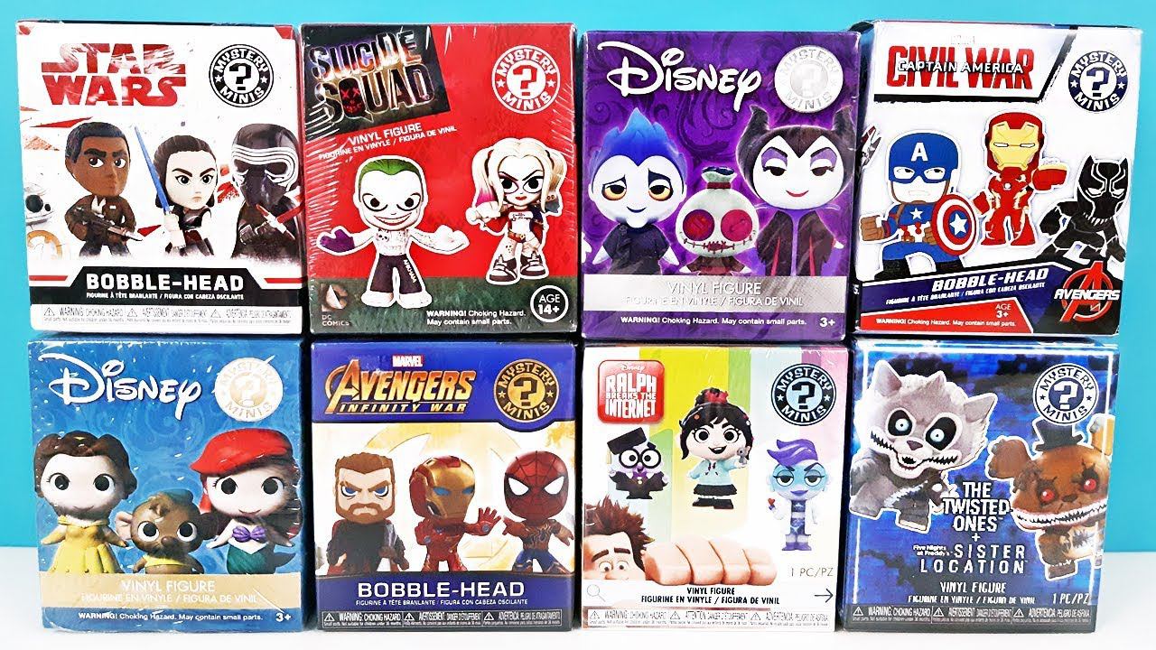 FUNKO Mystery Minis Mix! СЮРПРИЗЫ Five Nights At Freddy's FNAF, РАЛЬФ, Disney, МСТИТЕЛИ, Marvel смотреть онлайн