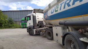 Ремонт MAN TGS 19.400 2013г. с бочкой Нефаз. Ошибка по тормозам прицепа.