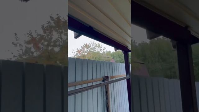 Закрываем навес