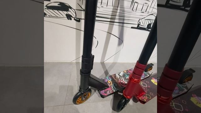 ТРЮКОВЫЙ САМОКАТ "ТЭШКА". ТРЮКОВОЙ. Т-ОБРАЗНЫЙ РУЛЬ. ОРАНЖЕВЫЙ. смотреть онлайн