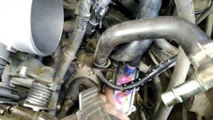 Установка подогревателя Лунфэй на двигатель SR20DE Nissan avenir.